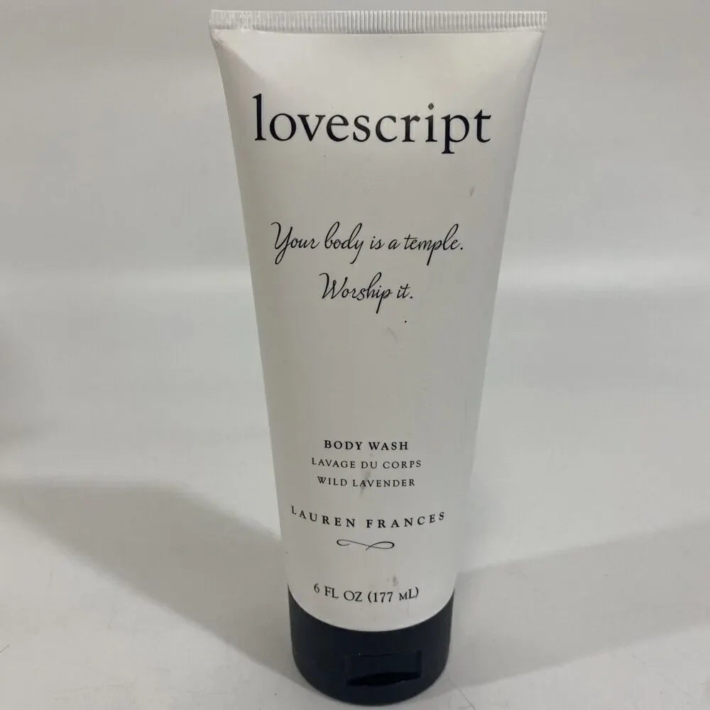 Lovescript By Lauren Frances Body Wash Wild Lavender 6 oz New‎ Sealed Ret $28
